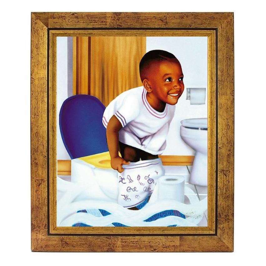 Potty Boy by Aaron and Alan Hicks (Gold Frame)
