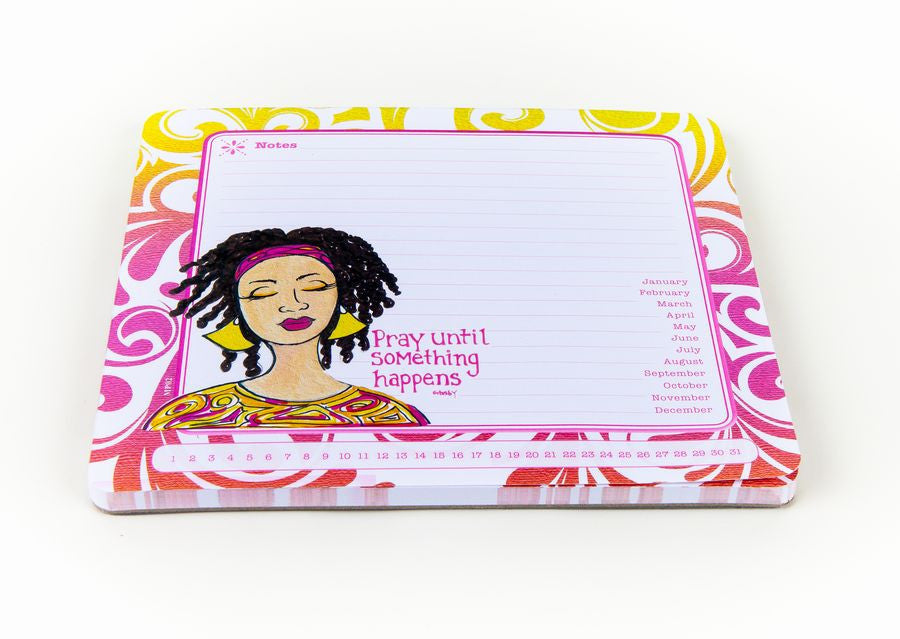 Pray Until Something Happens Memo Mouse Pad by GBaby