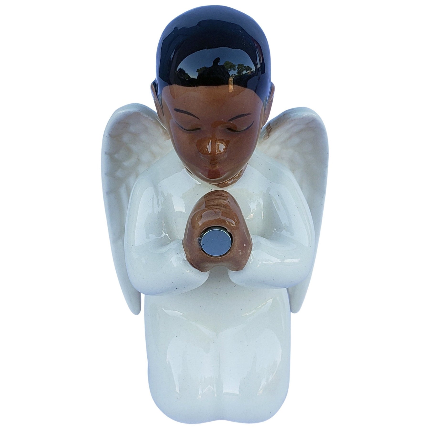 7 of 14: Praying Angels: African American Salt and Pepper Shaker Set