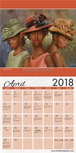 Powered by Praise: The Art of Henry Lee Battle (2018 African American Calendar) - Inside