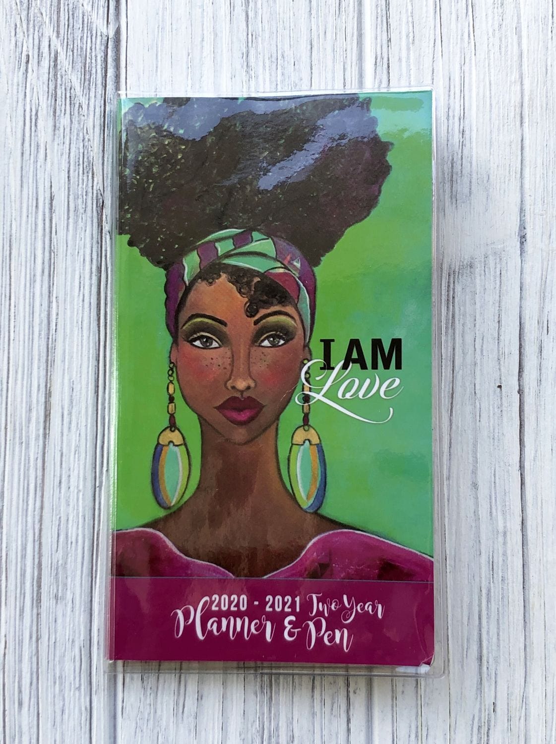 3 of 8: I Am Love: 2020-2021 Two Year African American Checkbook Planner by GBaby