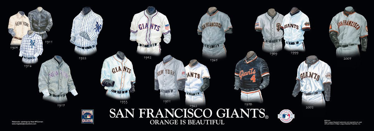 San Francisco Giants: Orange is Beautiful Poster by Nola McConnan