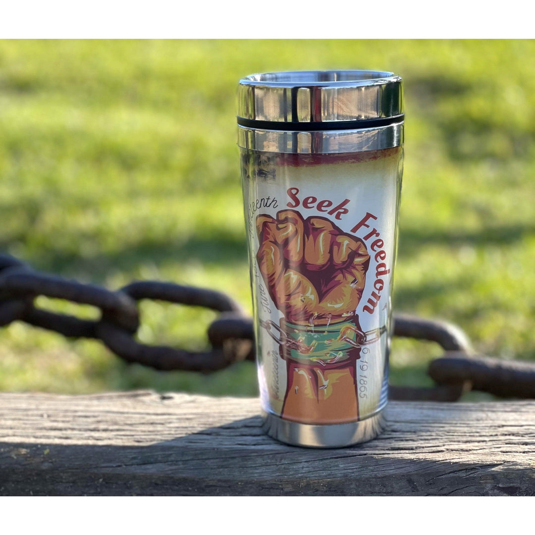 Juneteenth (Seek Freedom): African American Travel Mug/Tumbler
