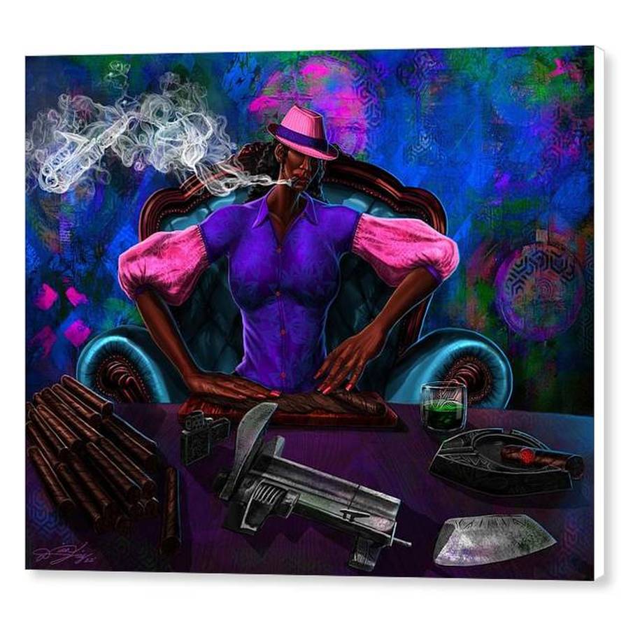 2 of 2: She's Rollin by Dion Pollard (Canvas)