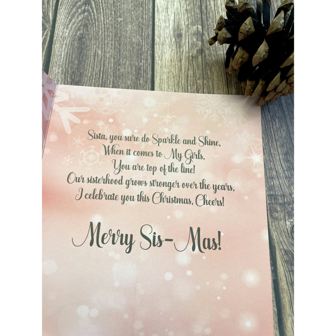 Sistas Sparkle and Shine: African American Christmas Card Box Set (Inside)