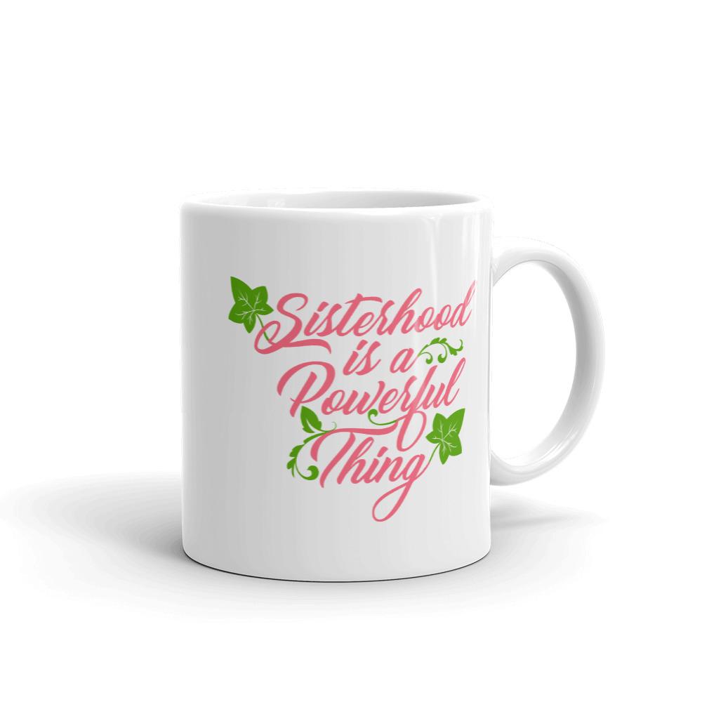 2 of 10: Sisterhood is a Powerful Thing: Alpha Kappa Alpha Inspired Ceramic Mug (11 ounce)