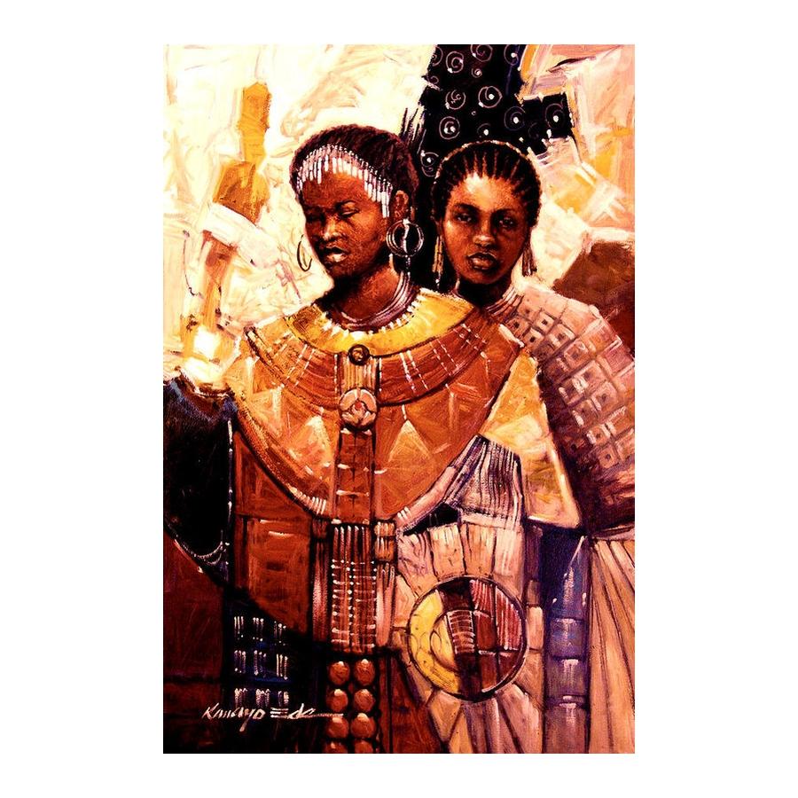 Adorned Ceremonial African Sisters by Kanayo Ede