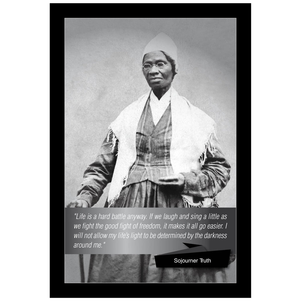 Sojourner Truth Poster (Black Frame) by Sankofa Designs