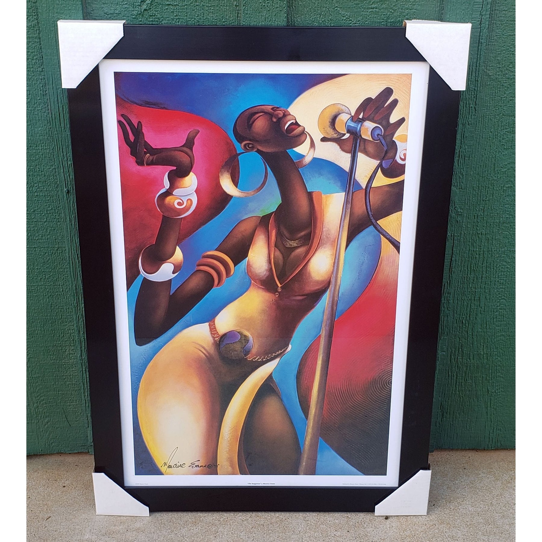 2 of 2: Songstress by Maurice Evans (Black Frame)