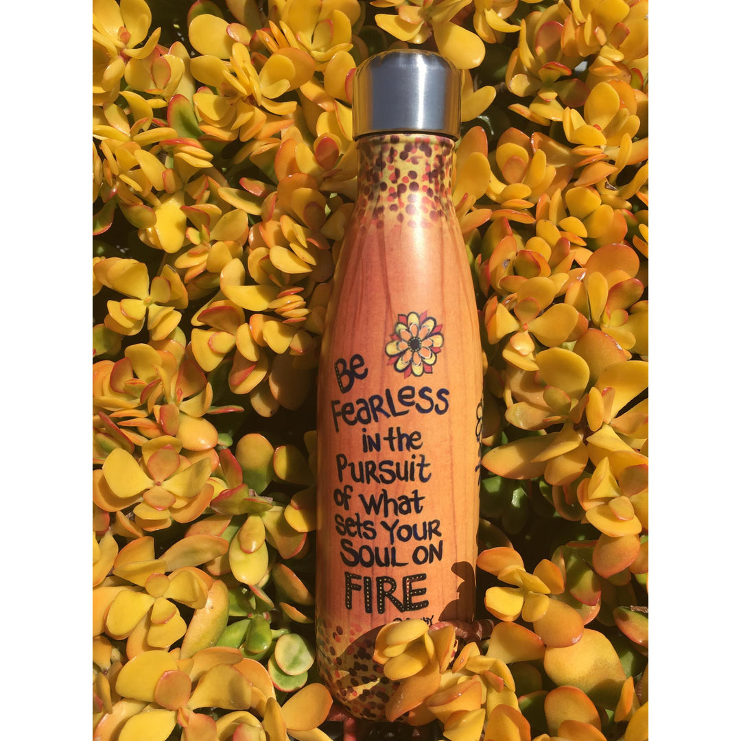Soul on Fire by Sylvia "Gbaby" Cohen: African American Stainless Steel Bottle 
