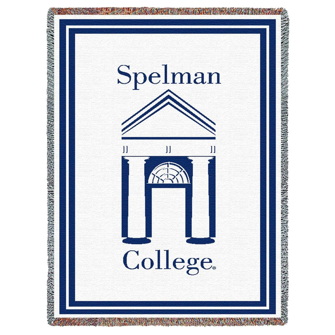 Spelman College Tapestry Throw Blanket II by Pure Country Weavers