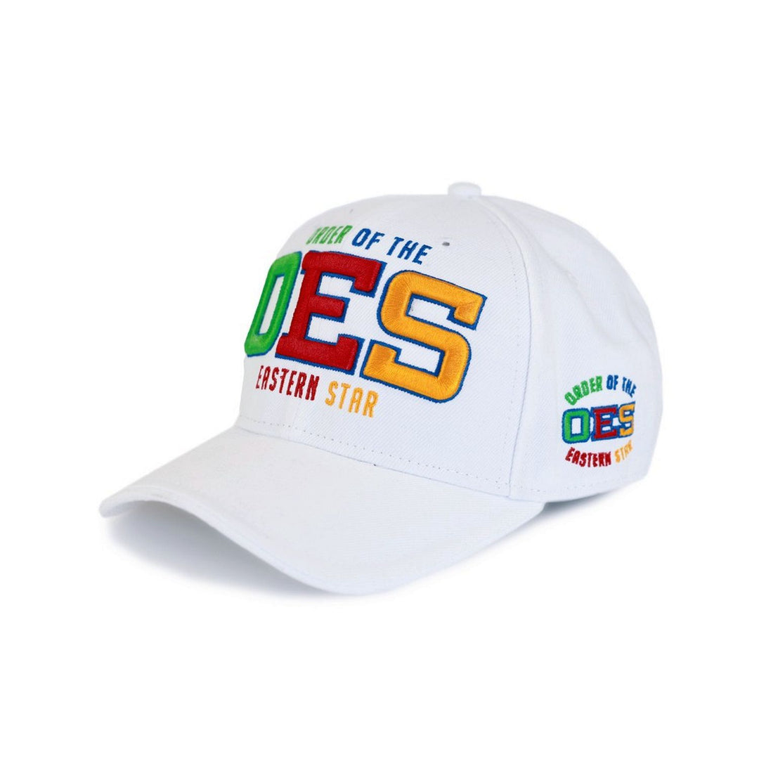 Order of the Eastern Star Adjustable Baseball Cap (White) by Big Boy Headgear