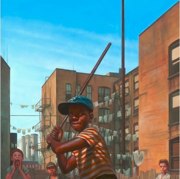 Stickball Alley by Kadir Nelson (New York Magazine)
