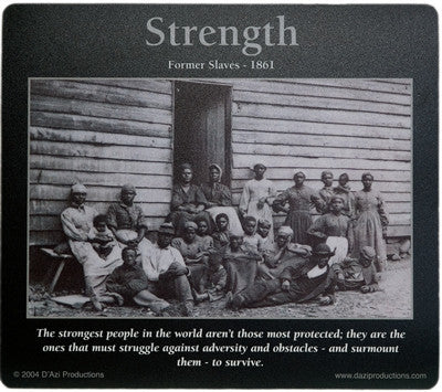 Strength: African American Motivational Mousepad by D'azi Productions