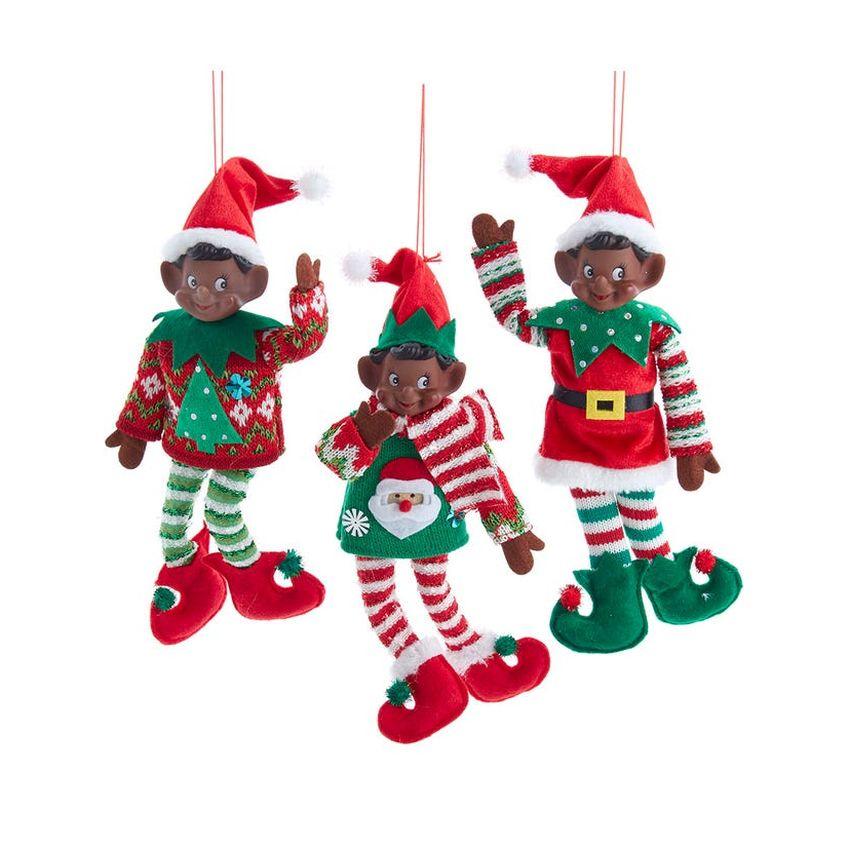 Santa's Elves: African American Christmas Ornament Set by Kurt Adler