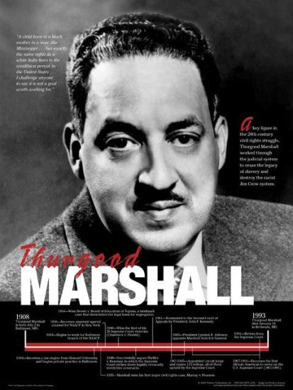 Thurgood Marshall: Timeline Poster by Techdirections