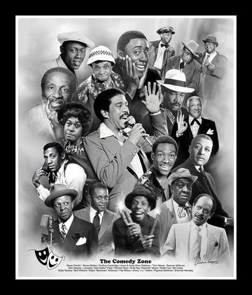 The Comedy Zone by Wishum Gregory (Framed Art Print)
