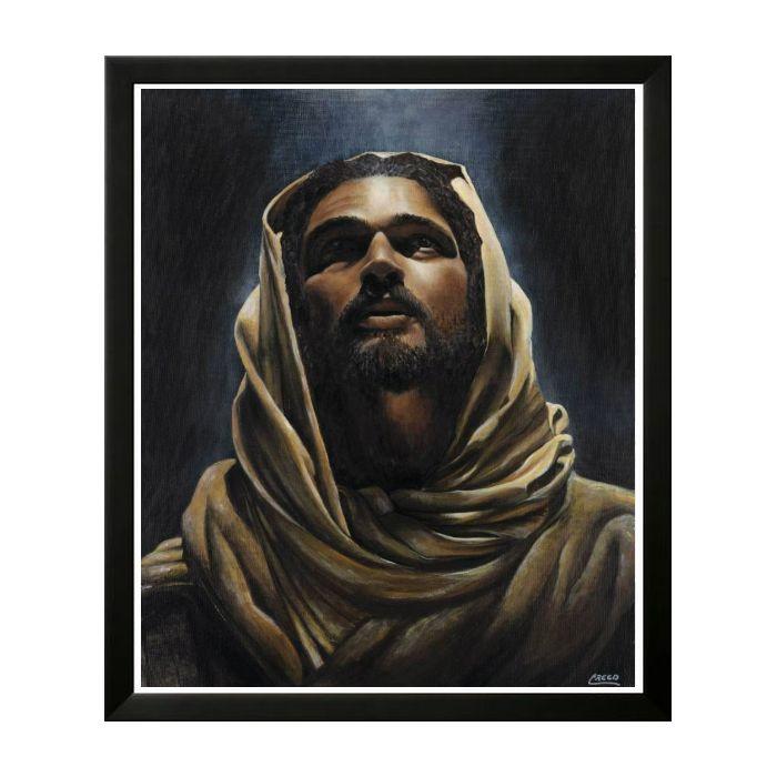 The Messiah (Black Jesus) by Cecil Reed, Jr. (Black Frame)