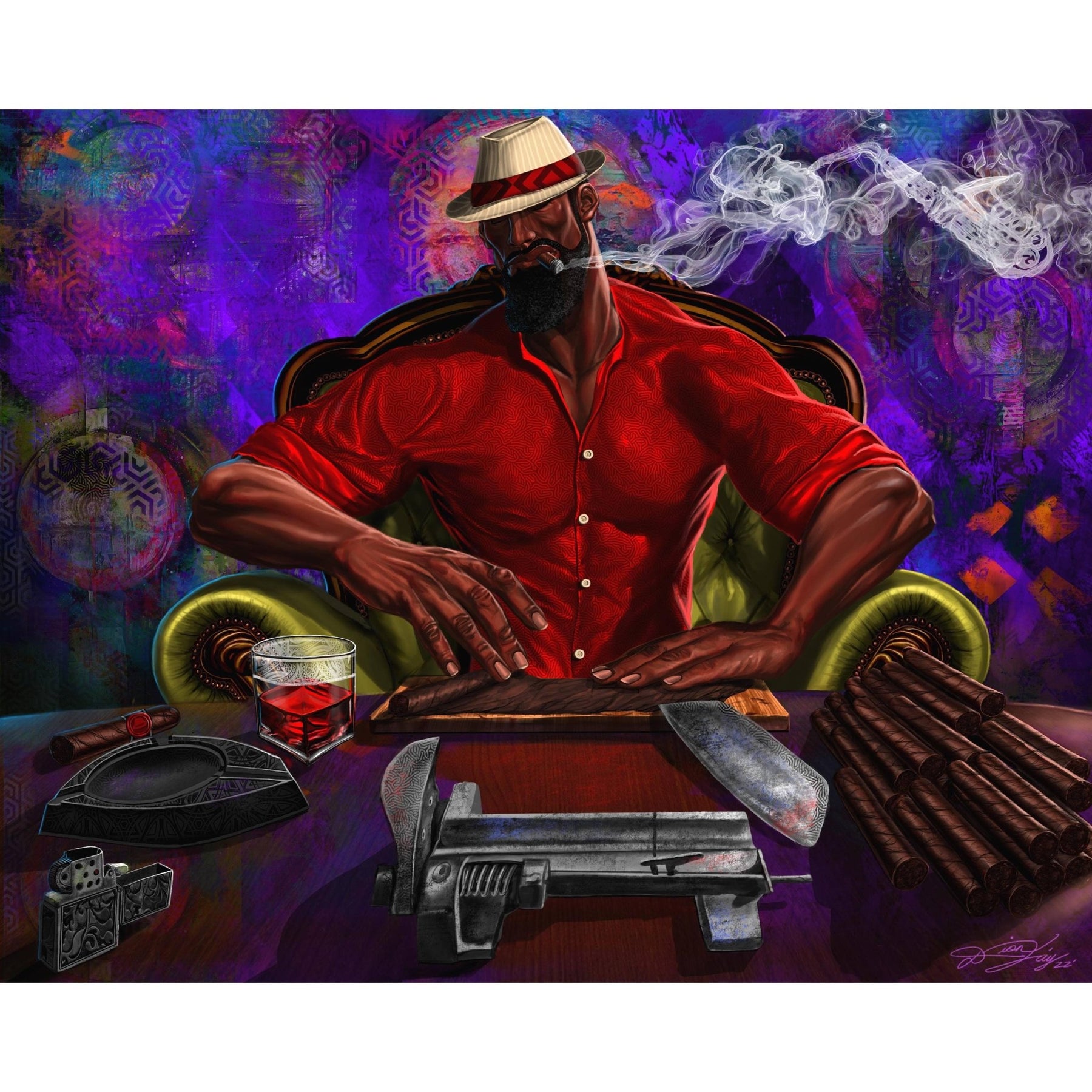 1 of 2: The Cigar Roller by Dion Pollard