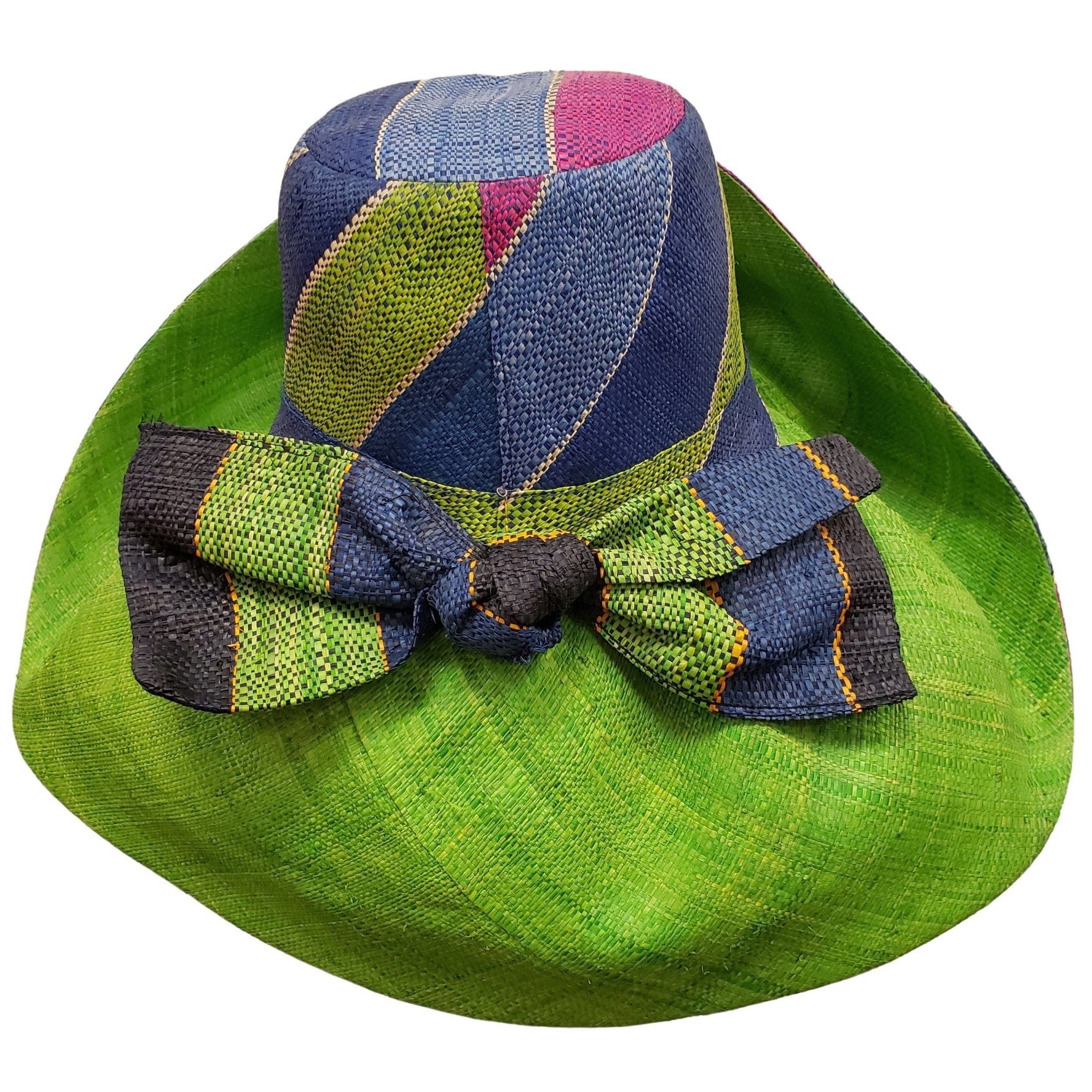 2 of 5: Titax: Hand Woven Madagascar Big Brim Raffia Sun Hat