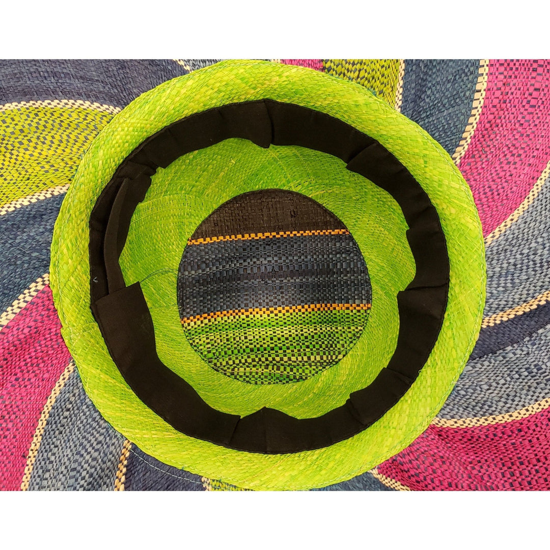 Titax: Hand Woven Madagascar Big Brim Raffia Sun Hat