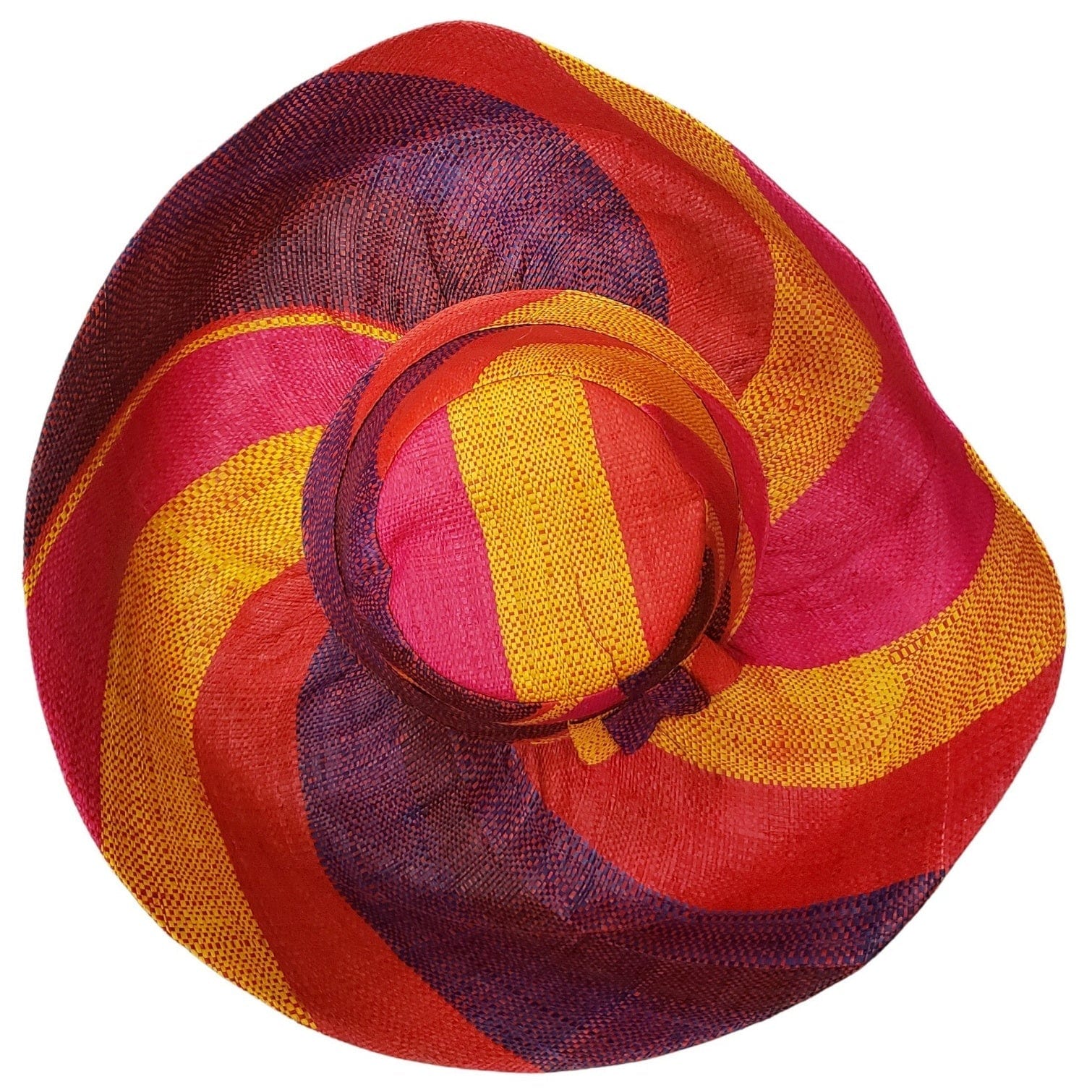 4 of 5: Tracy: Hand Woven Madagascar Big Brim Raffia Sun Hat