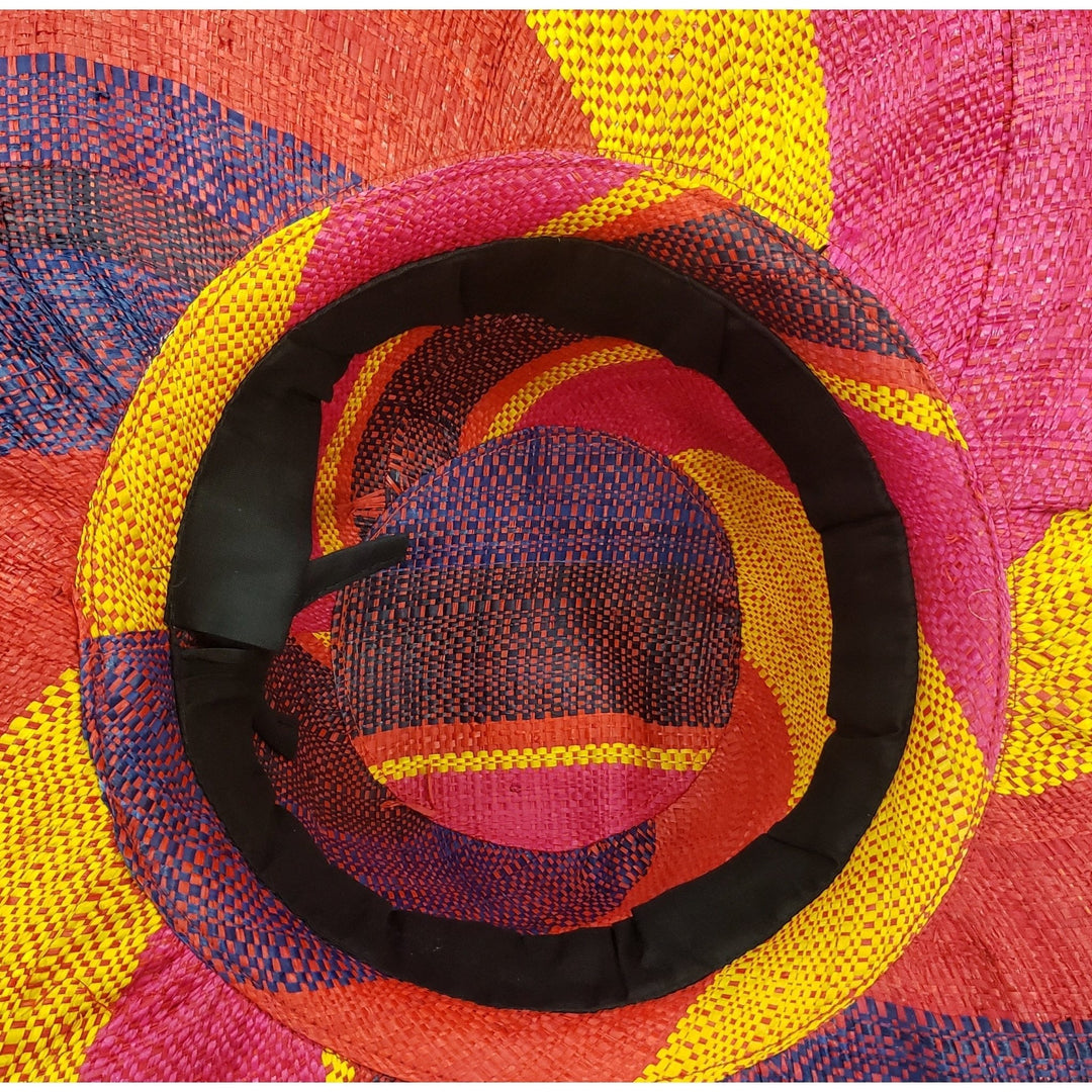 Tracy: Hand Woven Madagascar Big Brim Raffia Sun Hat