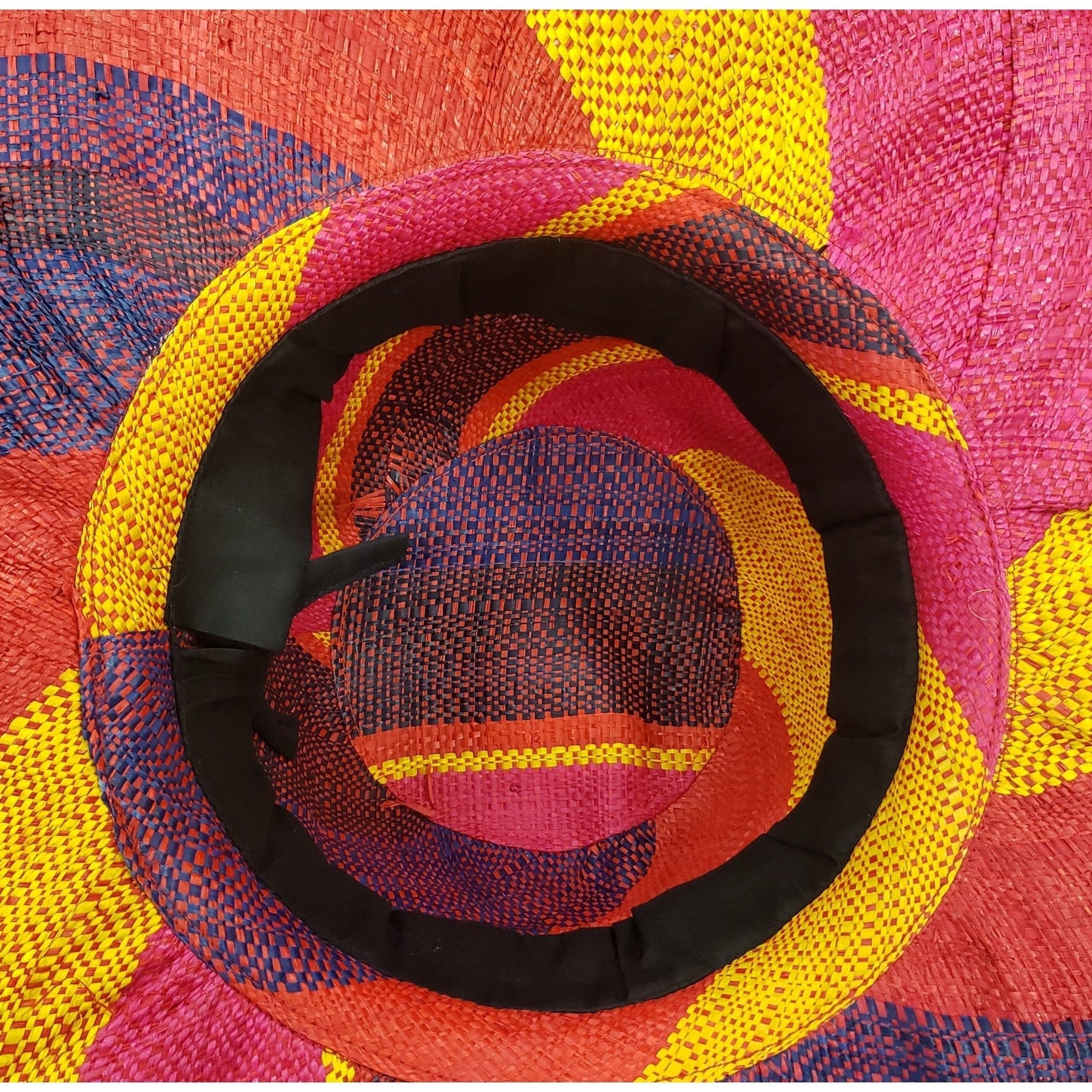 5 of 5: Tracy: Hand Woven Madagascar Big Brim Raffia Sun Hat