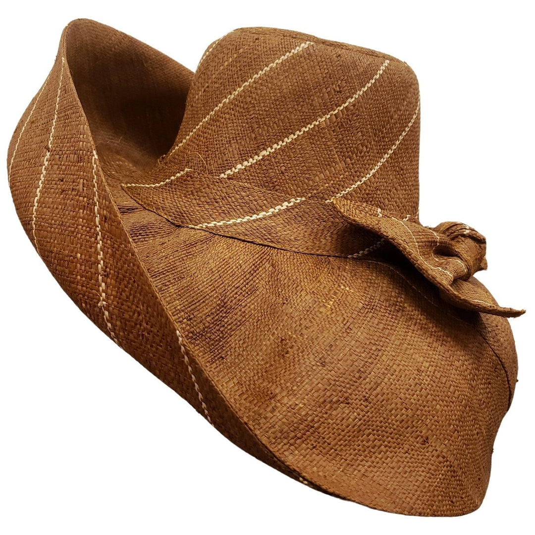 Tsanta: Hand Woven Madagascar Big Brim Raffia Sun Hat