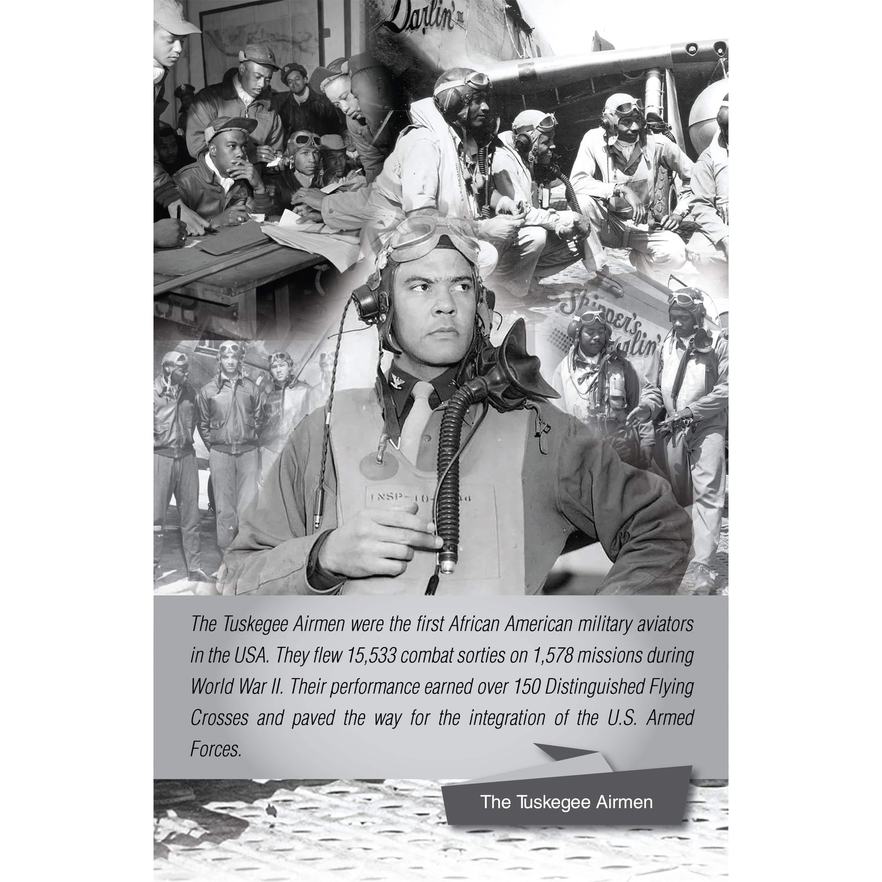 1 of 2: The Tuskegee Airmen Poster by Sankofa Designs