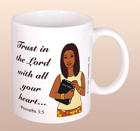 Trust In The Lord Mug-Mug-Positive Image Gifts-16 Ounces-Ceramic-The Black Art Depot