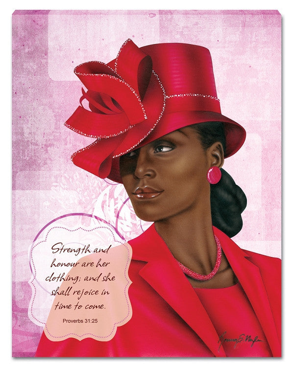 Virtuous Woman Canvas Wall Hanging by Ronny Myles