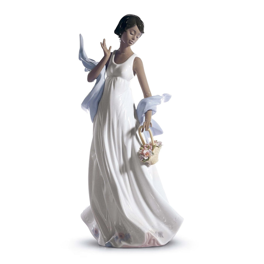 Winds of Romance: African American Porcelain Figurine