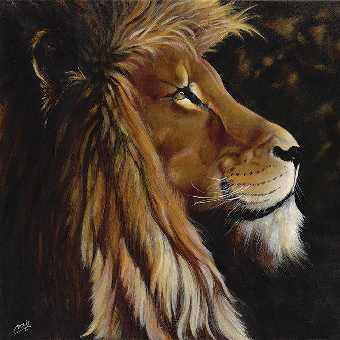 Wisdom: African Lion by Cecil "CREED" Reed