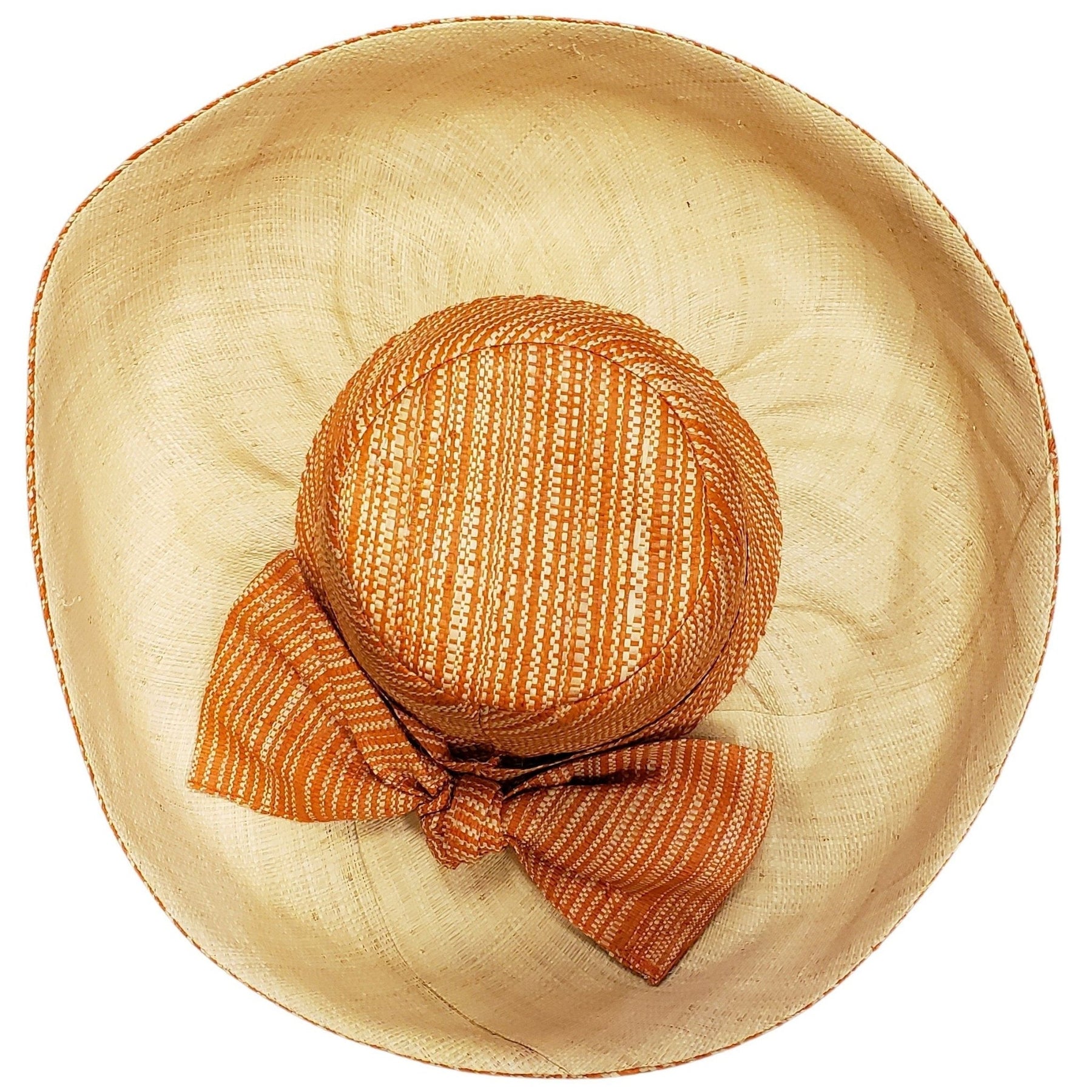 4 of 4: Yankee: Hand Woven Multi-Color Madagascar Big Brim Raffia Sun Hat