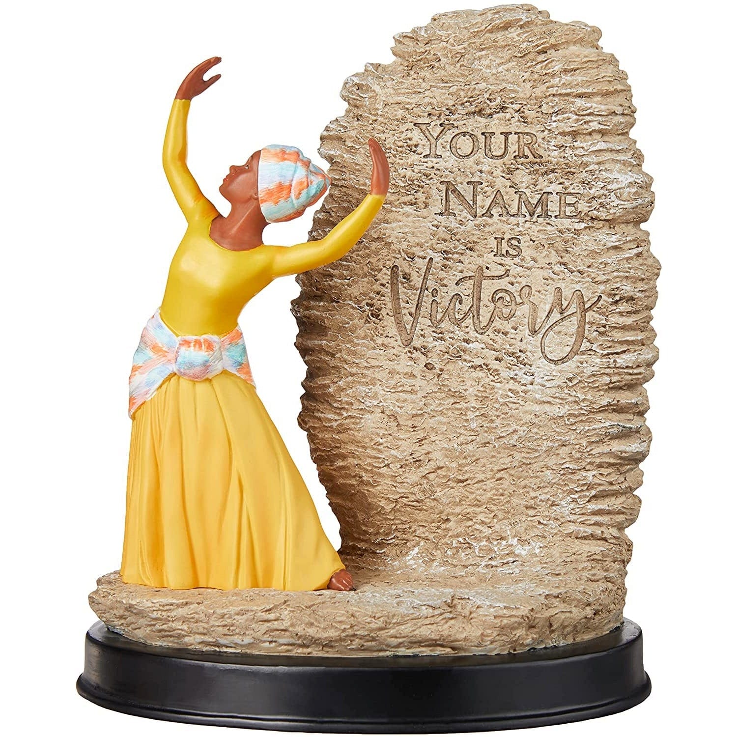 1 of 6: Your Name is Victory: African American Praise Dancer Figurine