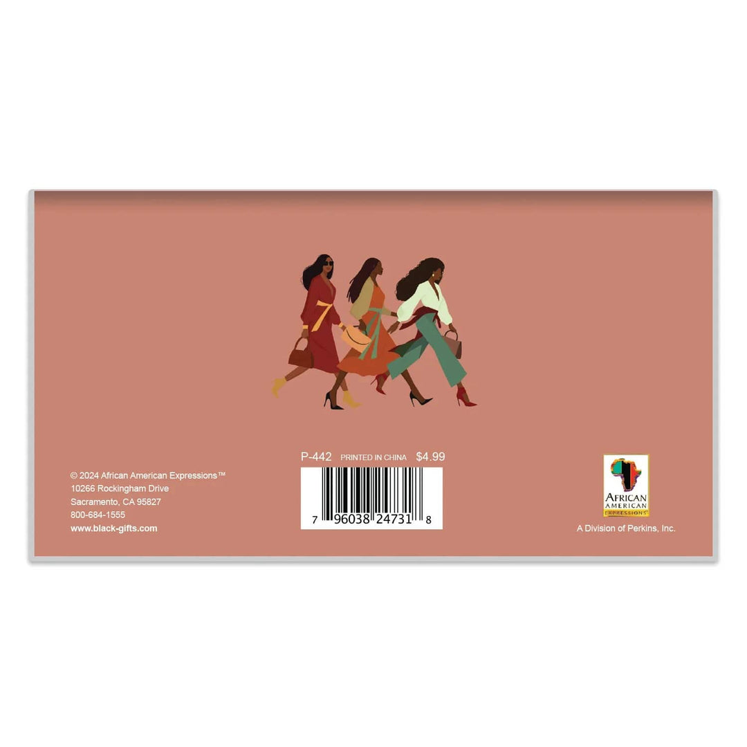 A Woman Who Walks With God by Nicholle Kobi: 2025-2026 African American Two Year Pocket Calendar (Rear)