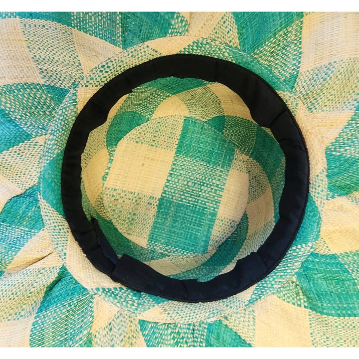 Abigail: Authentic Hand Wove Big Brim Madagasacar Raffia Sun Hat