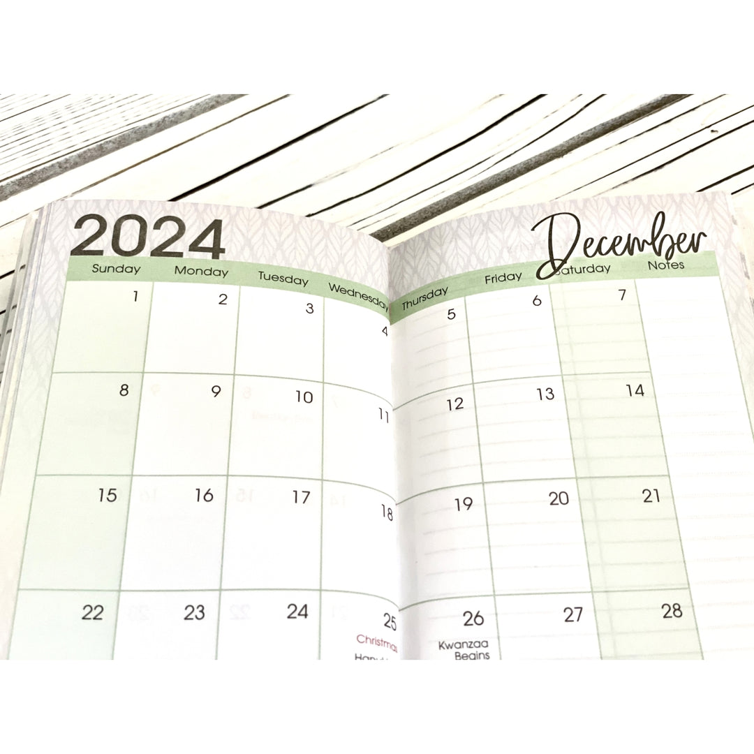 African American Two Year Pocket Calendar/Planner (Interior)