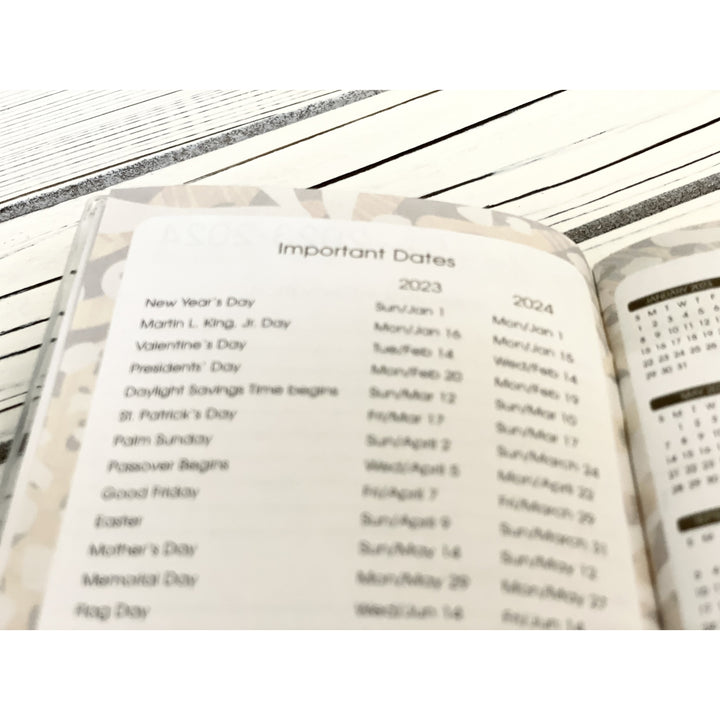 Two Year Black History Pocket Calendar/Planner Interior (2024-2025)