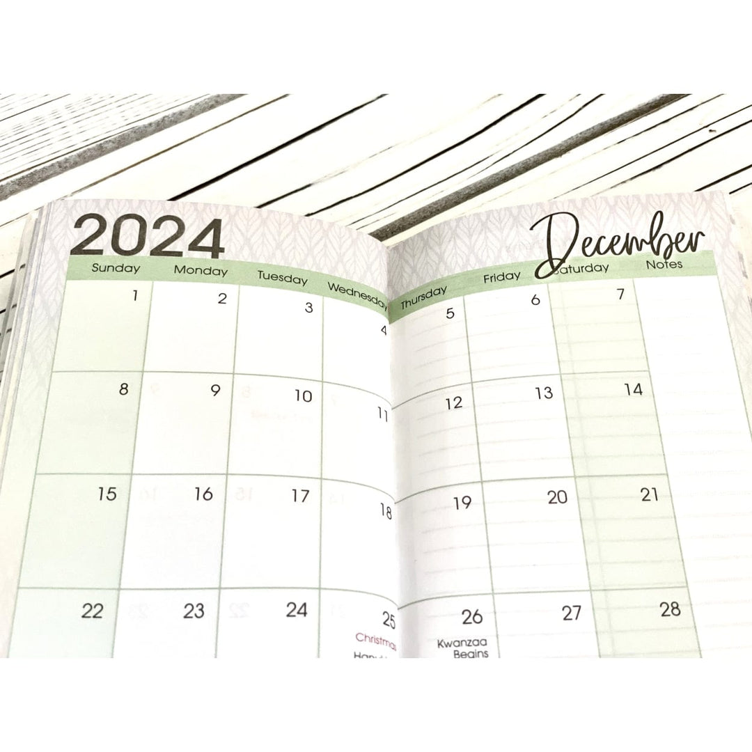 African American Two Year Pocket Calendar/Planner Interior (2024-2025)