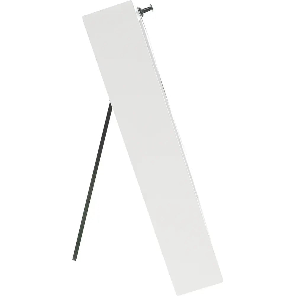 Graduate: Dream, Believe & Achieve Shadow Box Picture Frame w/ Tassel (Side) - White standee with black stand on a white background