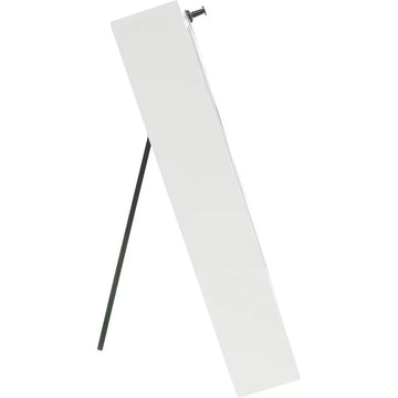 Graduate: Dream, Believe & Achieve Shadow Box Picture Frame w/ Tassel (Side) - White standee with black stand on a white background