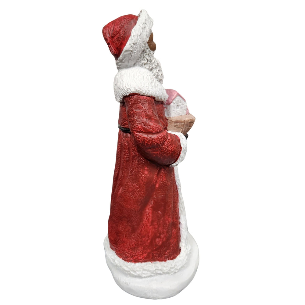 African American Santa Claus with Toy Boat Figurine II (Side)