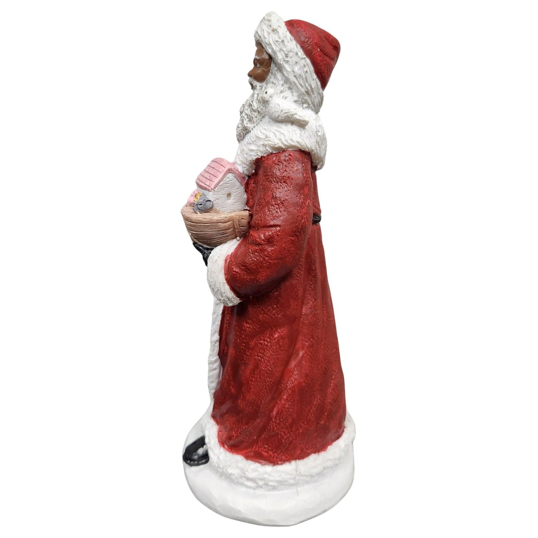 African American Santa Claus with Toy Boat Figurine II (Side)