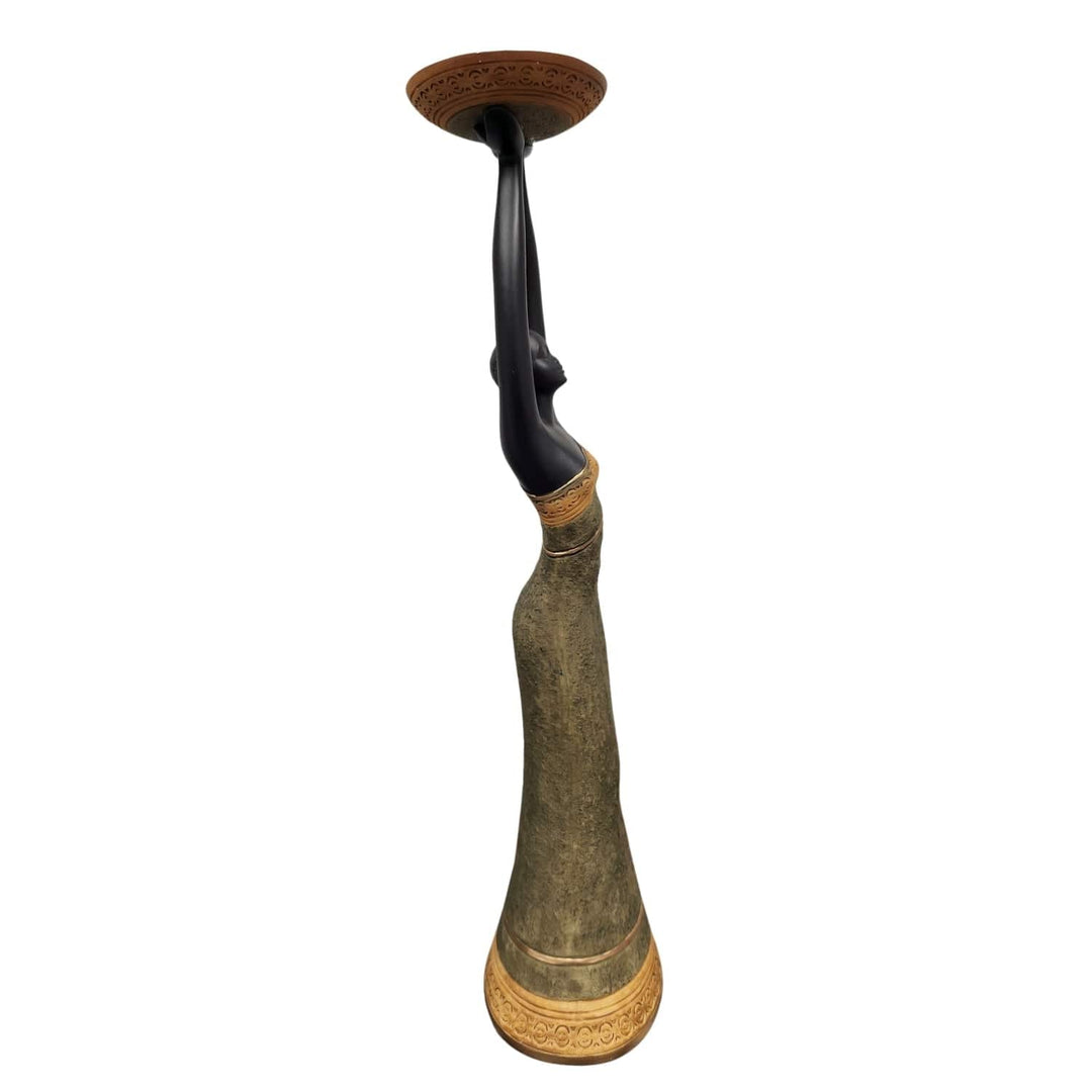 African American Woman Votive Candleholder II (Olive)