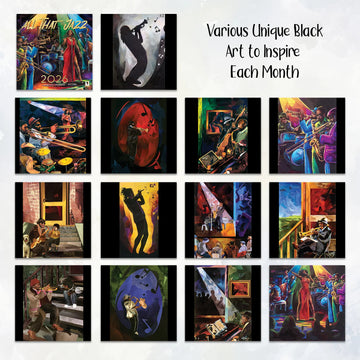 All That Jazz: Art of Carl M. Crawford 2026 Wall Calendar (Inside Artwork)