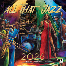 All That Jazz: Art of Carl M. Crawford 2026 Wall Calendar (Main)