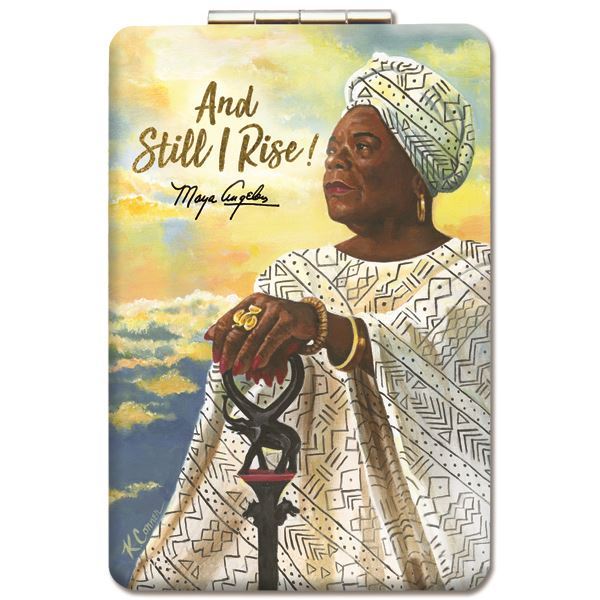 1 of 2: Maya Angelou: Still I Rise by Keith Conner (African American Pocket/Compact Mirror)