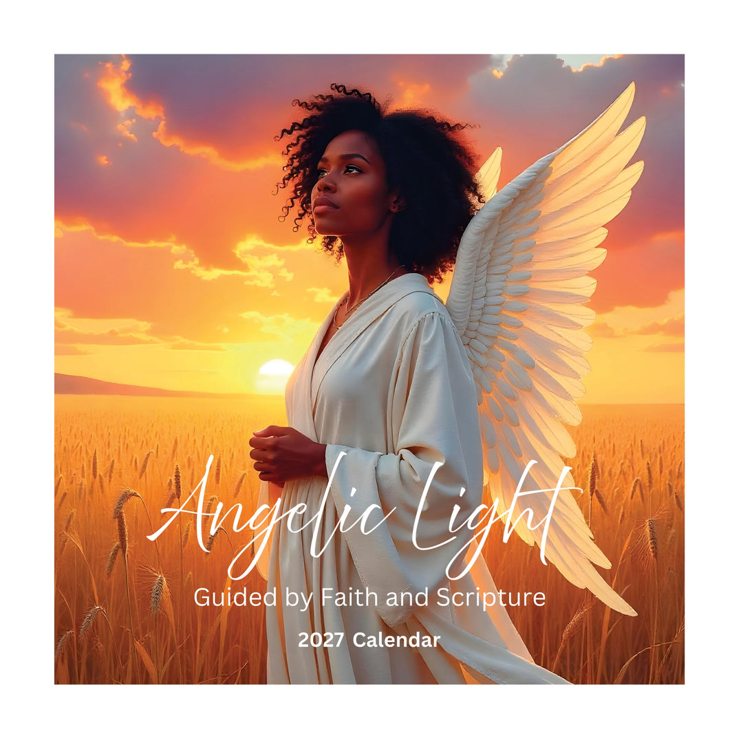 Angelic Light: Guided by Faith and Scripture 2027 Wall Calendar